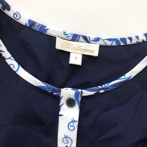 NWOT Shoshanna navy blue shirtdress Henrietta 4 - Picture 3 of 8